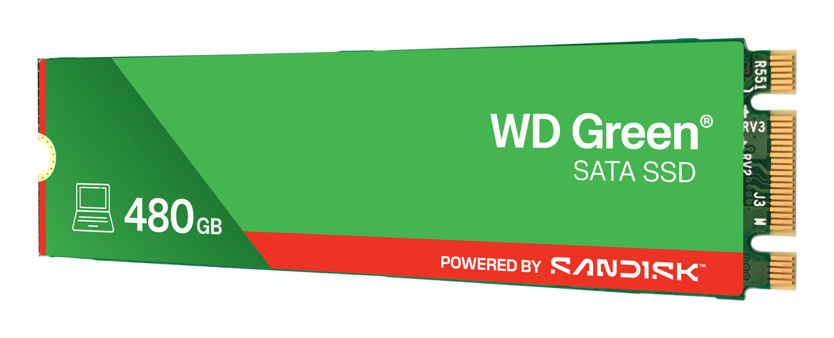 Western Digital Green WD ™ SATA SSD M.2 2280 POWERED BY SANDISK 480 GB