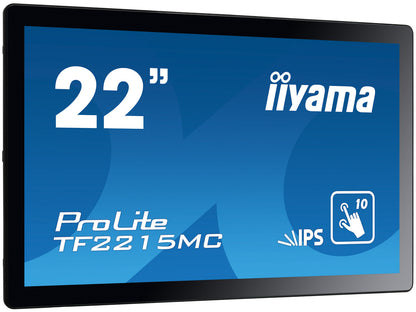iiyama ProLite TF2215MC-B2 computer monitor 54.6 cm (21.5") 1920 x 1080 pixels Full HD LED Touchscreen Multi-user Black