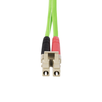 StarTech.com 5m (16.4ft) LC to LC (UPC) OM5 Multimode Fiber Optic Cable, 50/125µm Duplex LOMMF Zipcord, VCSEL, 40G/100G, LSZH Fiber Jumper Cord