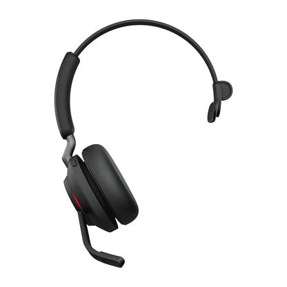 Jabra Evolve2 65 USB-A Black MS Mono headset, Head-band, Wireless connection, Boom microphone, Office/Call center