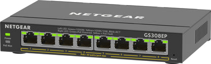 NETGEAR GS308EP Managed L2/L3 Gigabit Ethernet (10/100/1000) Power over Ethernet (PoE) Black