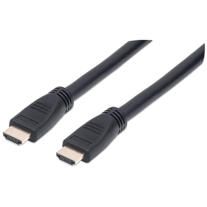 Manhattan HDMI 4K@60Hz Cable with Ethernet, CL3 In-Wall Rated, 10m, Suitable for ALL 4K & 1080p/HD Uses, Black, Premium High Speed, Lifetime Warranty, Same 4K@60Hz Performance as HD2MM10MA (CL2 Rated)