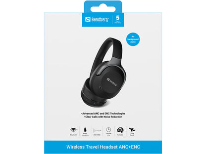 Sandberg Wireless Travel Headset ANC+ENC