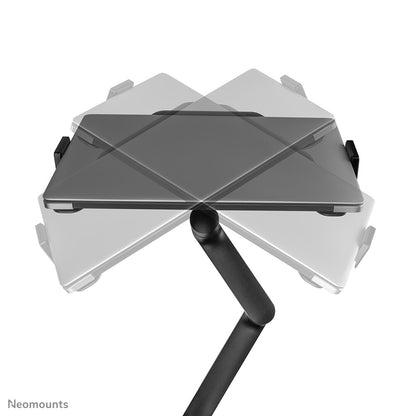 Neomounts DS20-425BL2 Monitor arm with laptop holder 17-27" - space saving