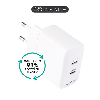 eSTUFF ES637035 mobile device charger Smartphone White AC Fast charging Indoor