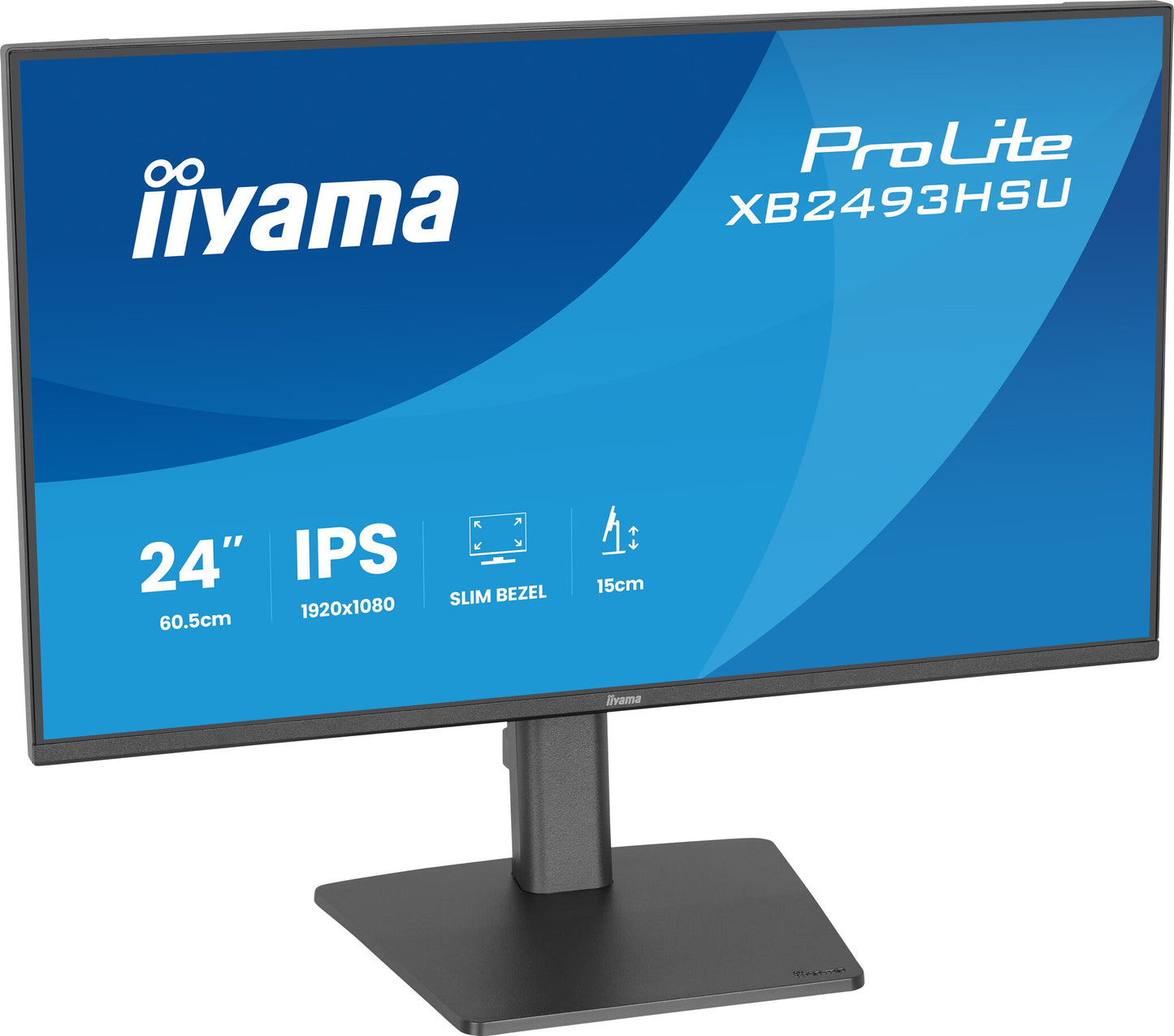 iiyama ProLite XB2493HSU-B1 computer monitor 60.5 cm (23.8") 1920 x 1080 pixels Full HD LED Black