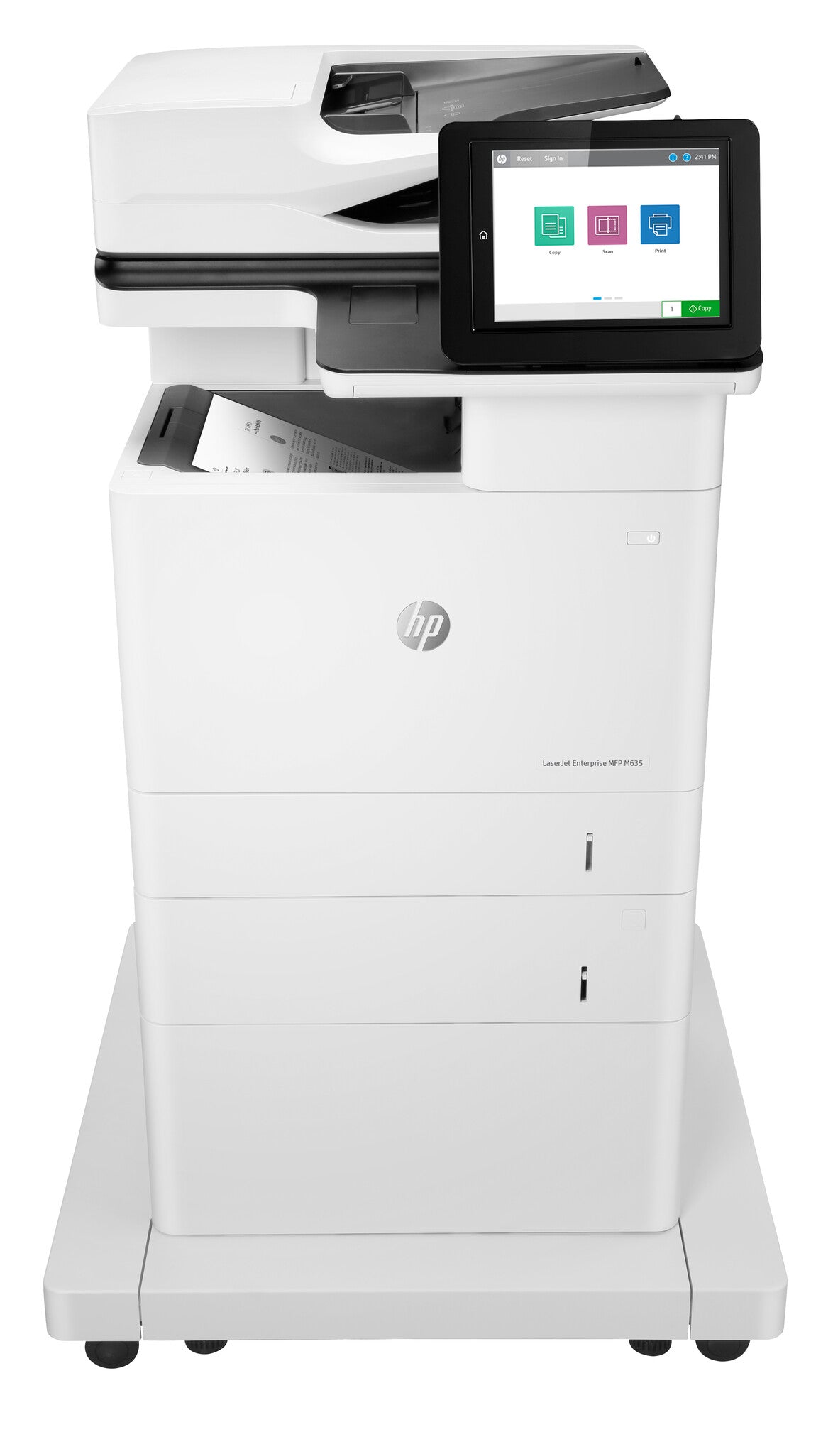 HP LaserJet Enterprise M635fht Multifunction Black and white Printer, Ethernet Only; Copier, Scanner