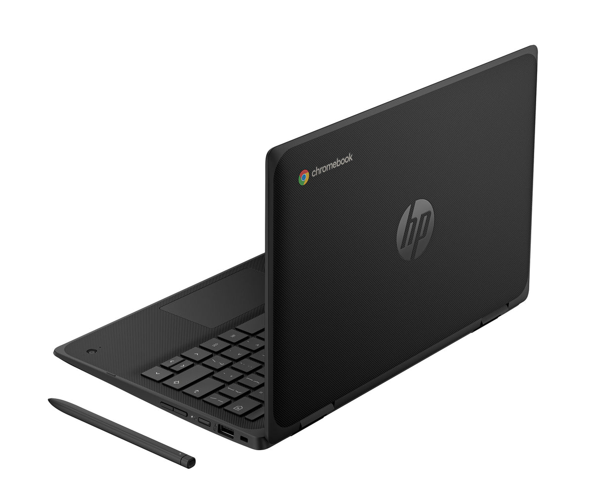 HP Fortis Flip G1m Chromebook MediaTek Kompanio 520 29.5 cm (11.6") Touchscreen HD 4 GB LPDDR4x-SDRAM 32 GB eMMC Wi-Fi 6 (802.11ax) ChromeOS Black