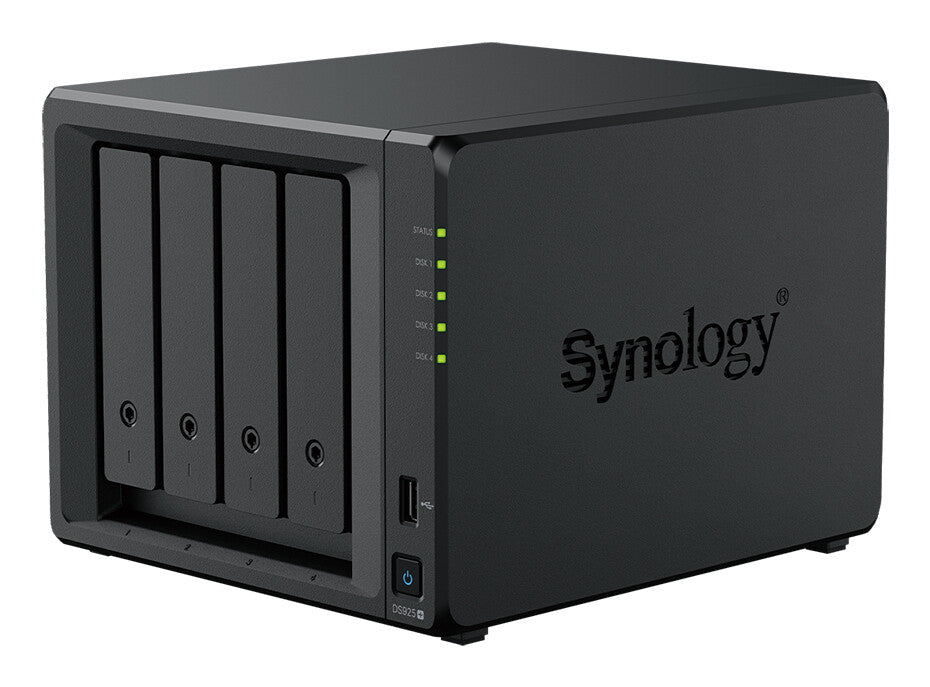 Synology DiskStation DS925+ NAS/storage server Ryzen Embedded V1500B 4 GB DDR4 0 TB Black