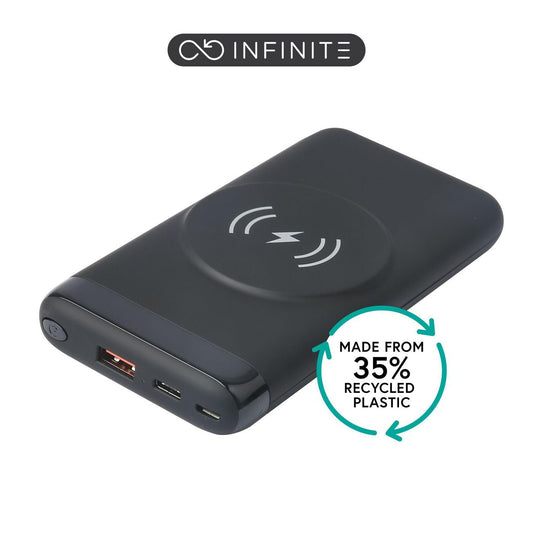eSTUFF ES641042 power bank Wireless charging Black