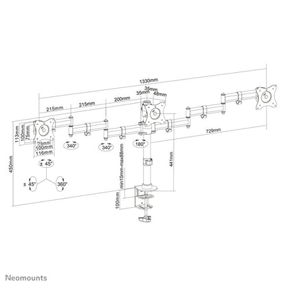 Neomounts desk monitor arm