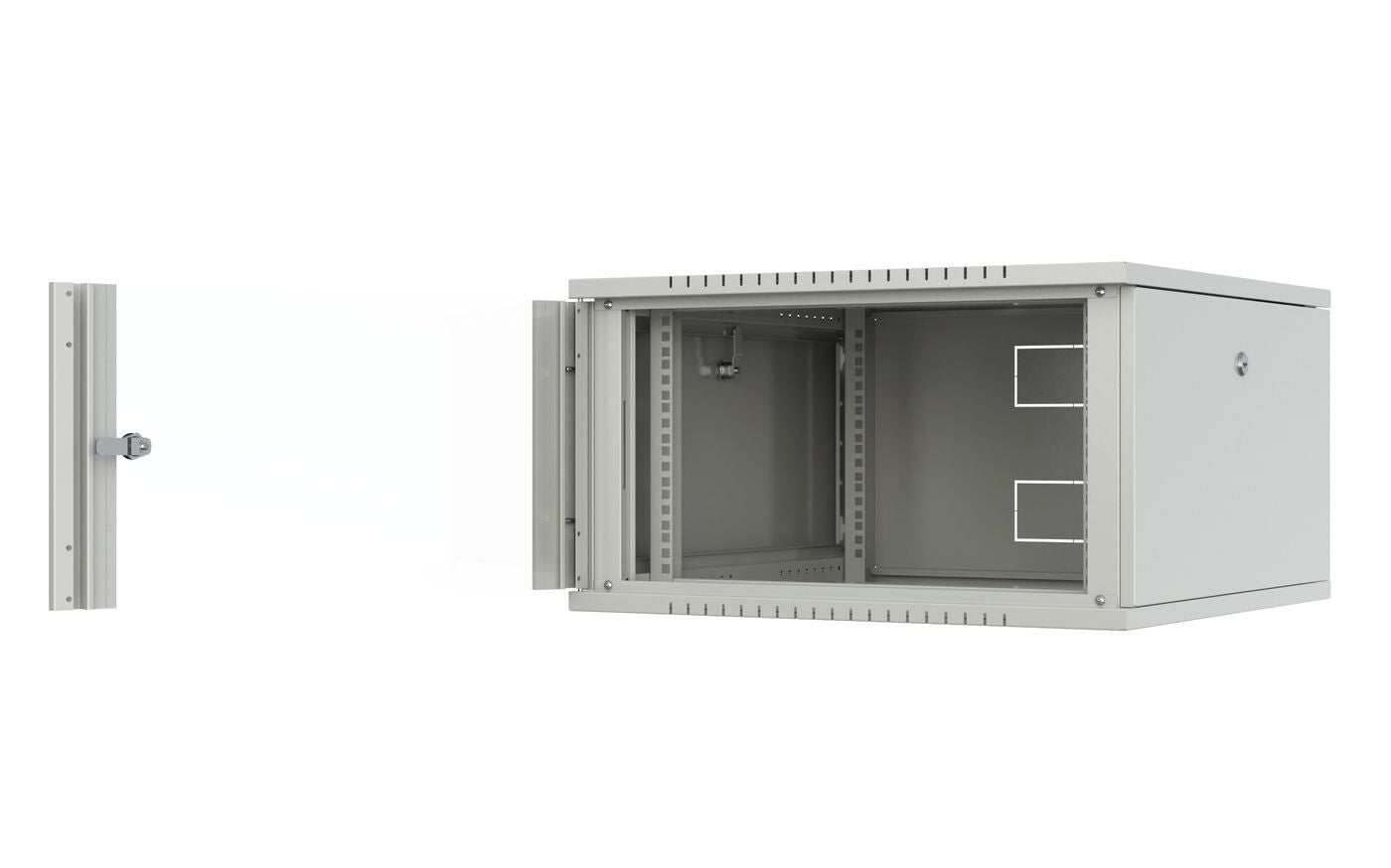 Lanview RWF07U66WH rack cabinet 7U Wall mounted rack White