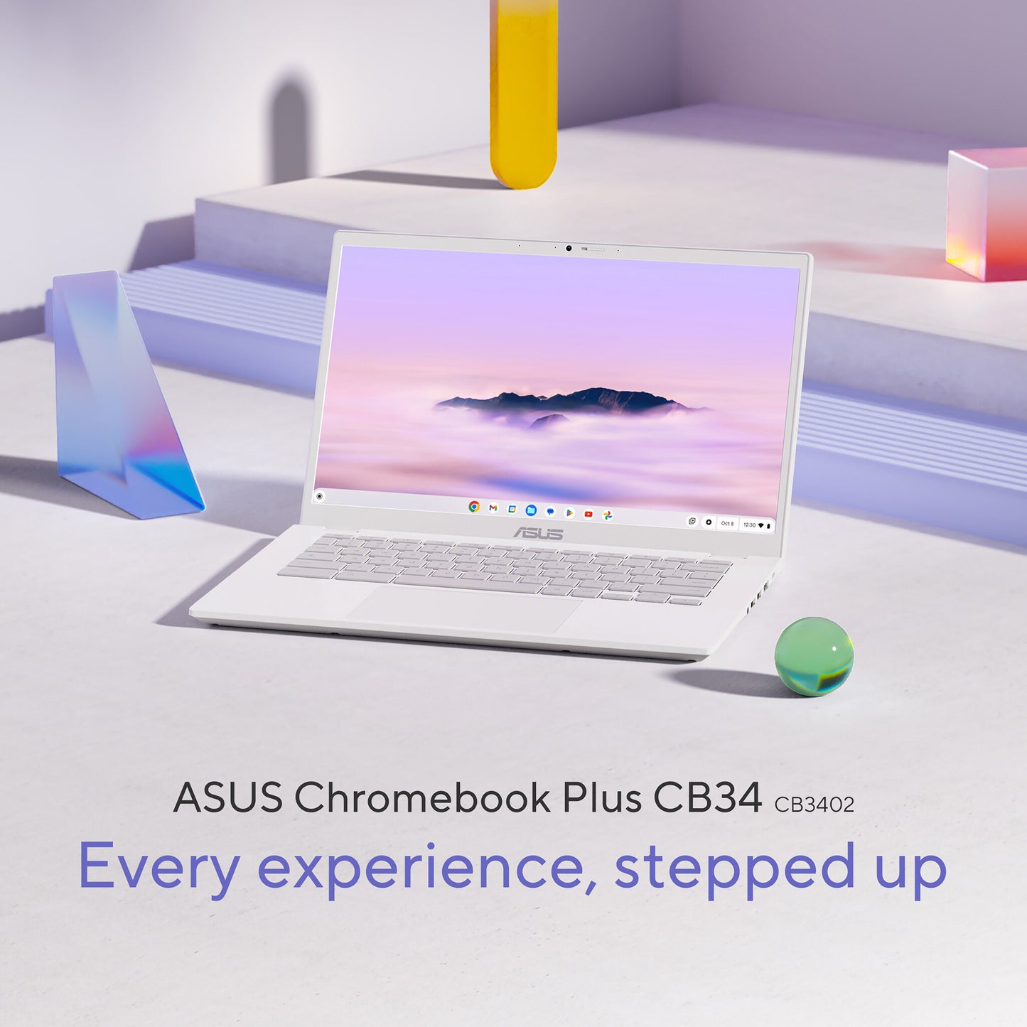 ASUS Chromebook Plus CX34 CB3402CVA-MW0586 Intel® Core™ i3 i3-1315U 35.6 cm (14") Touchscreen Full HD 8 GB LPDDR5-SDRAM 128 GB UFS Wi-Fi 6E (802.11ax) ChromeOS Grey