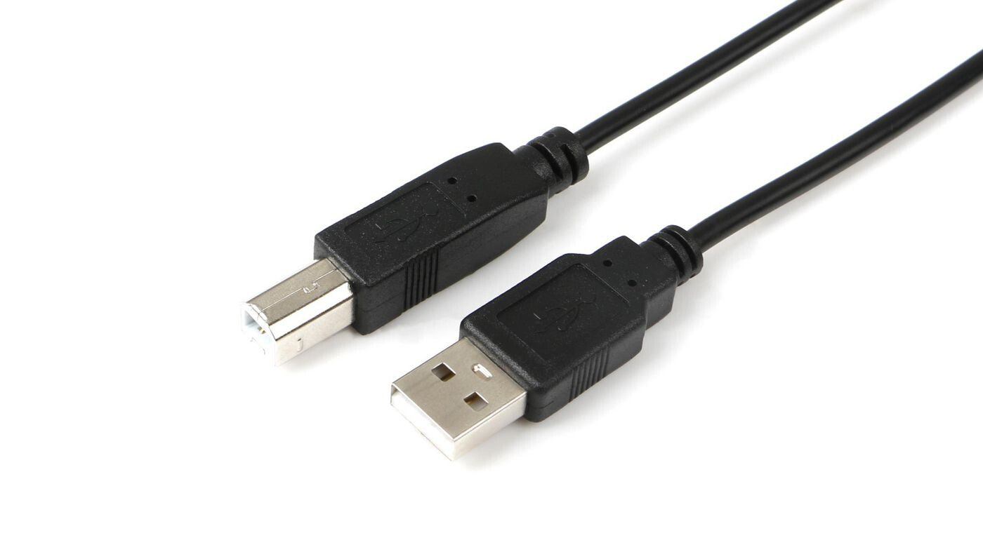 Microconnect USBAB01B USB cable USB 2.0 0.1 m USB A USB B Black
