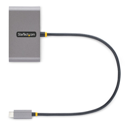 StarTech.com 4-Port USB-C Hub with 100W Power Delivery Pass-Through - 2x USB-A + 2x USB-C - USB 3.0 5Gbps - 1ft (30cm) Long Cable - Portable USB Type-C to USB-A/C Hub