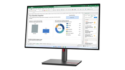 Lenovo ThinkVision P27h-30 computer monitor 68.6 cm (27") 2560 x 1440 pixels Quad HD LCD Black