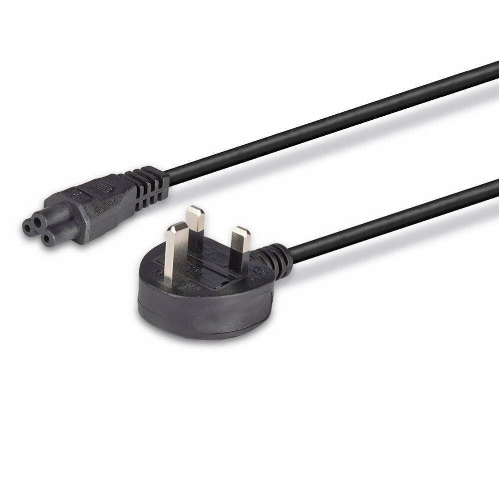 Lindy 3m UK 3 Pin to C5 Mains Cable, lead free