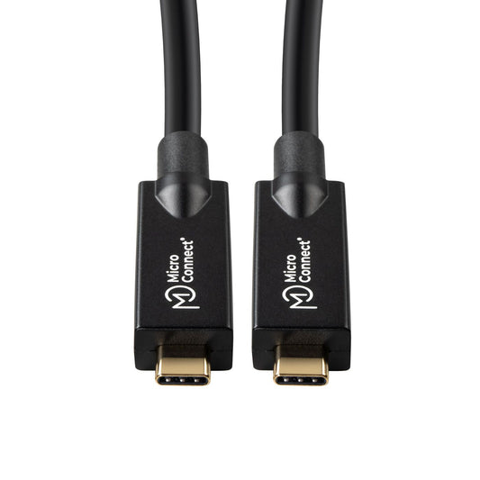 Microconnect USB3.2CC12OP USB cable USB 3.2 Gen 2 (3.1 Gen 2) 12.5 m USB C Black