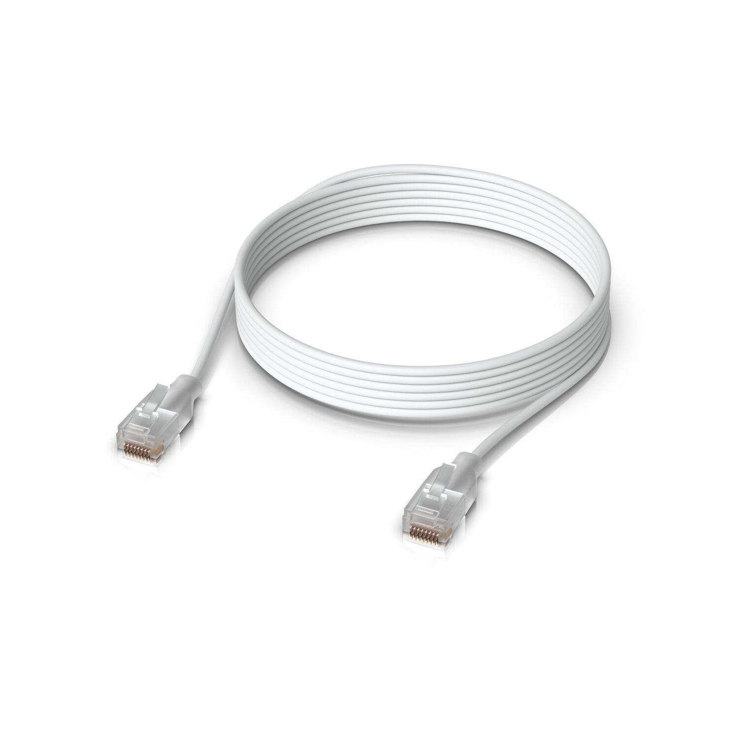 Ubiquiti UACC-Cable-Patch-EL-3M-W networking cable Translucent, White Cat6