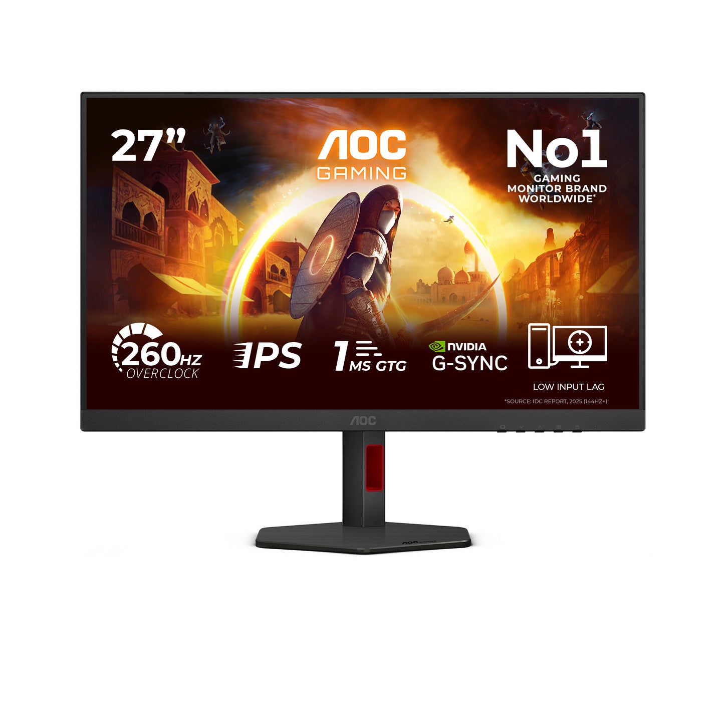 AOC G4 27G4ZR computer monitor 68.6 cm (27") 1920 x 1080 pixels Full HD LED Black, Red
