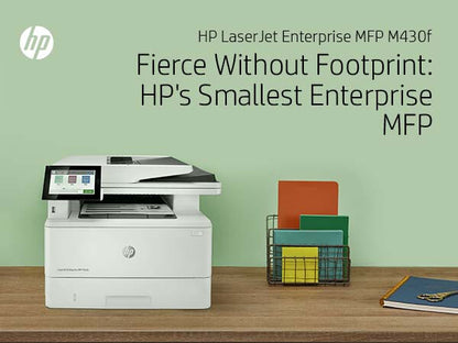 HP LaserJet Enterprise M430f Multifunction Black and white Printer, Ethernet Only; Copier, Scanner