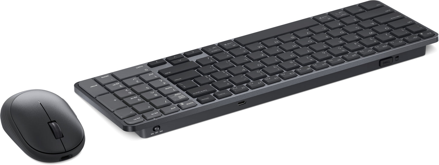 DELL Pro 7 KM746 keyboard Mouse included Universal RF Wireless + Bluetooth QWERTY UK English Graphite