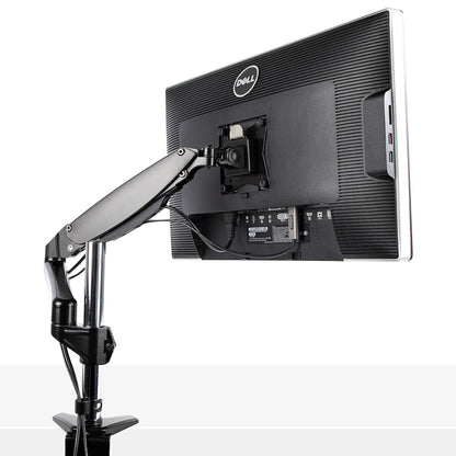 StarTech.com Desk Mount Monitor Arm for Single VESA Display up to 32" or 49" Ultrawide 8kg/17.6lb - Full Motion Articulating & Height Adjustable - C-Clamp, Grommet - Single Monitor Arm