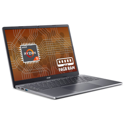 Acer Chromebook Plus 514 (CBE574-1) - AMD Ryzen 5, 16GB RAM, 256GB SSD, 14" WUXGA display, Chrome OS