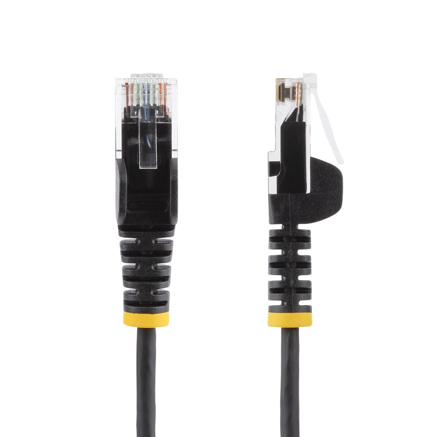 StarTech.com 10m Black Slim CAT6 Ethernet Cable, Snagless, 100W PoE, UTP, LSZH, 28AWG Pure Bare Copper Wire, Slim RJ45 Network Patch Cord w/Strain Reliefs, Individually Tested