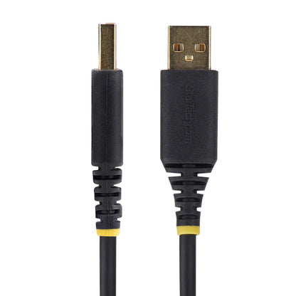 StarTech.com 1ft (30cm) USB to Null Modem Serial Adapter Cable, COM Retention, FTDI, USB-A to DB9 RS232, Interchangeable DB9 Nuts/Screws, Windows/macOS/Linux