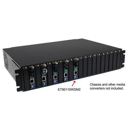 StarTech.com 10/100 Mbps Ethernet Single Mode WDM Fiber Media Converter Kit SC 20km