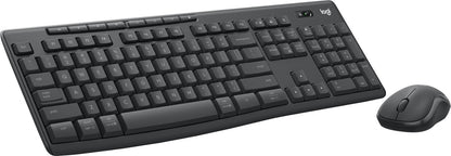 Logitech MK370 Combo for Business keyboard Mouse included Office RF Wireless + Bluetooth QWERTY UK International Graphite