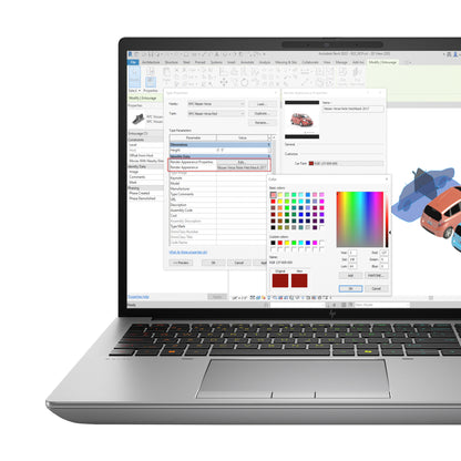 HP ZBook Fury G11 Intel® Core™ i9 i9-14900HX Mobile workstation 40.6 cm (16") WQUXGA 32 GB DDR5-SDRAM 1 TB SSD NVIDIA RTX 3500 Ada Wi-Fi 7 (802.11be) Windows 11 Pro AI Workstation, AI PC Grey