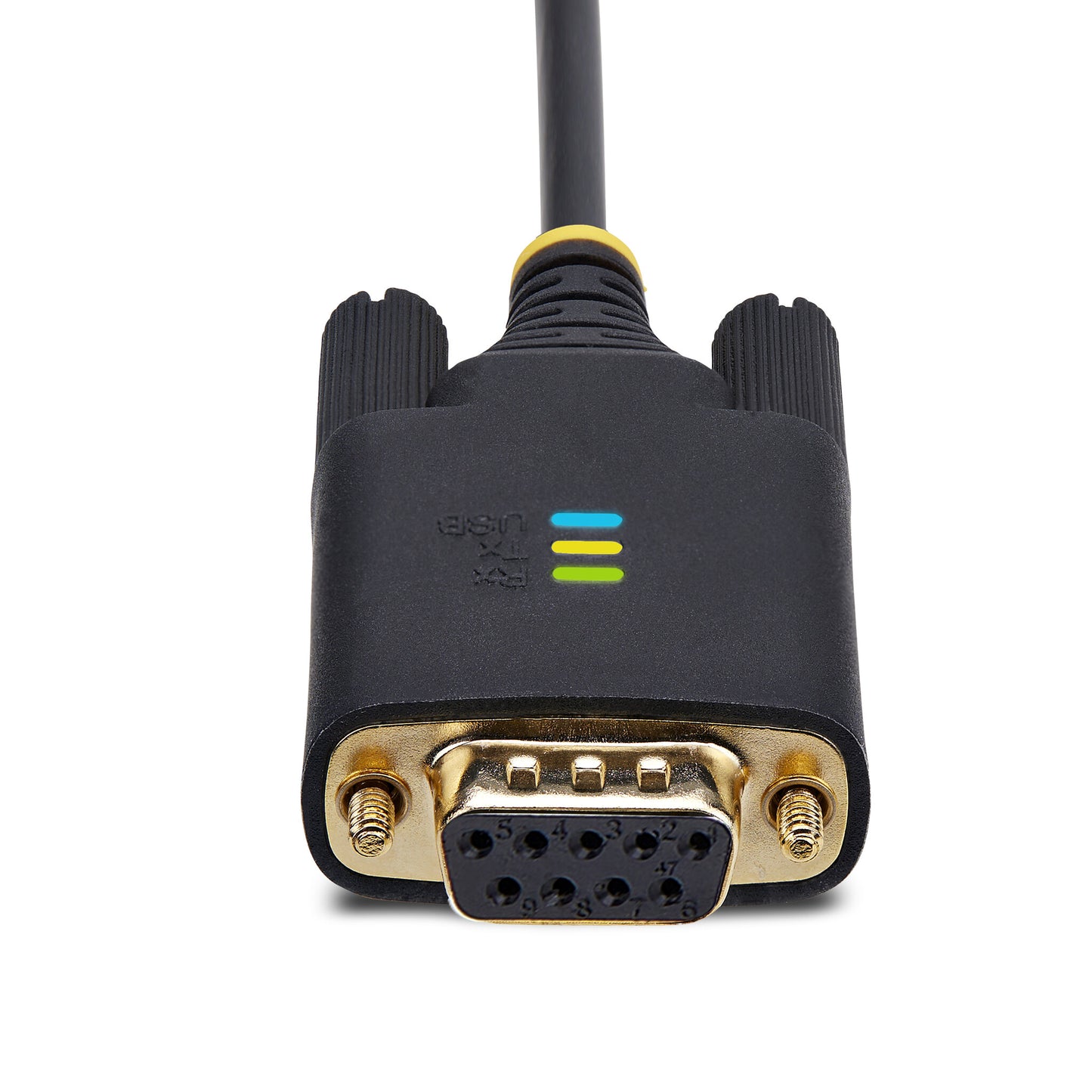 StarTech.com 6.6ft (2m) USB to Null Modem Serial Adapter Cable, COM Retention, FTDI, USB-A to DB9 RS232, Interchangeable DB9 Screws/Nuts, Windows/macOS/Linux