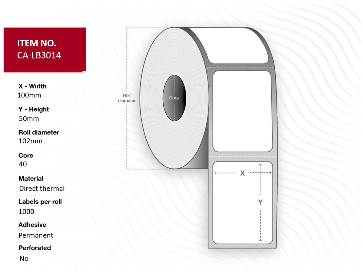 Capture CA-LB3014 printer label White