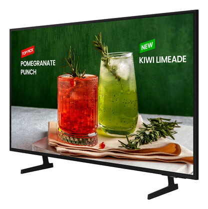 Samsung LH43BEDHLGKXXU Signage Display Digital signage flat panel 109.2 cm (43") LED Wi-Fi 4K Ultra HD Black Tizen 16/7