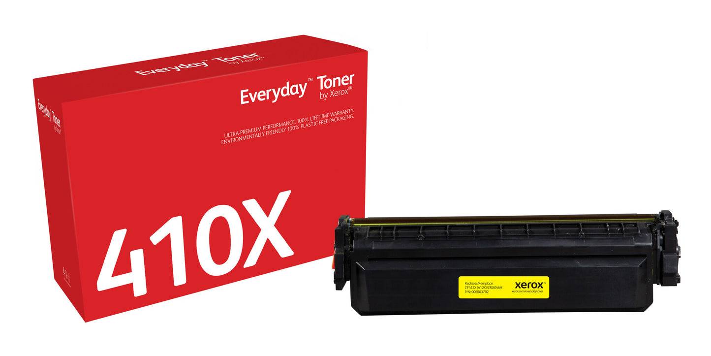 Everyday™ Yellow Toner by Xerox compatible with HP 410X (CF412X), High capacity