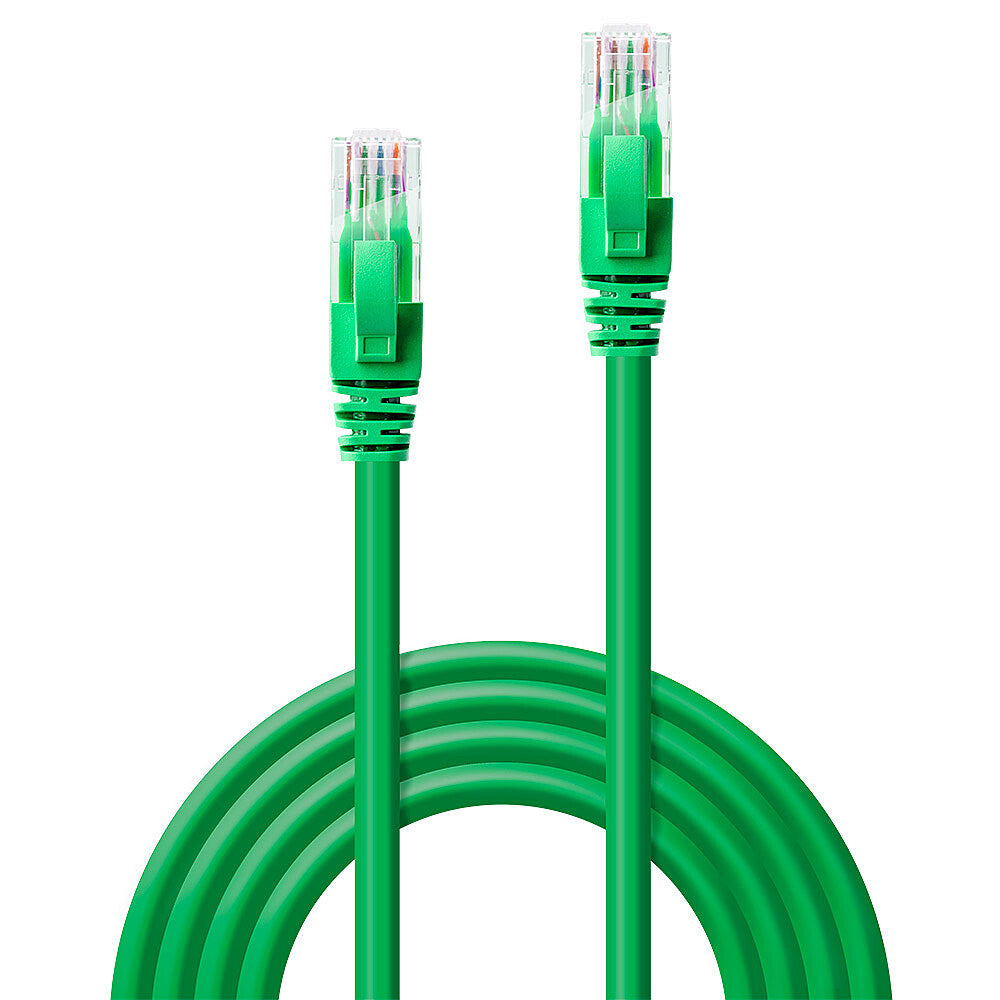 Lindy 15m Cat.6 U/UTP Network Cable, Green