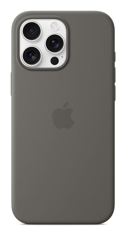 Apple iPhone 16 Pro Max Silicone Case with MagSafe - Stone Gray