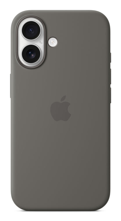 Apple iPhone 16 Silicone Case with MagSafe - Stone Gray