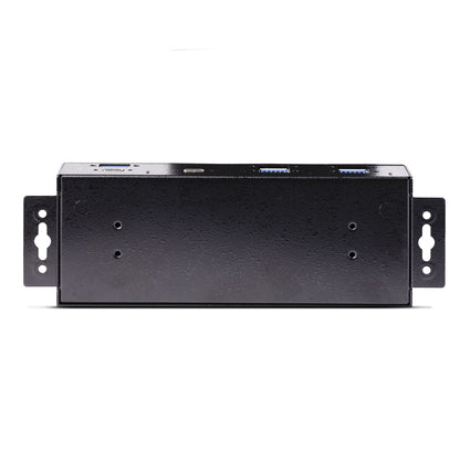 StarTech.com 7-Port Industrial USB 10Gbps Hub with Power Adapter, Metal, Mountable, 5x USB-A and 2x USB-C Downstream Ports, ESD Protection, Powered USB Hub, TAA