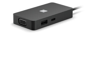 Microsoft Surface USB-C Travel Hub Wired USB 3.2 Gen 2 (3.1 Gen 2) Type-C Black