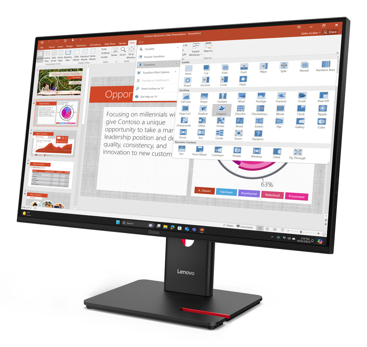 Lenovo ThinkVision T27-40 Monitor