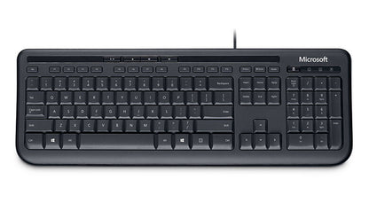 Microsoft Wired 600 keyboard Office USB QWERTY US English Black