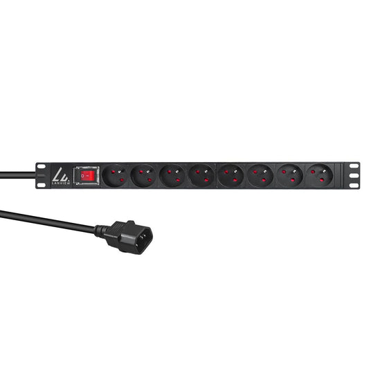 Lanview LVR-2MSCH-SW-C13-8 power distribution unit (PDU) 8 AC outlet(s) 1U Black