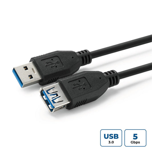 Microconnect USB3.0AAF5B USB cable USB 3.2 Gen 1 (3.1 Gen 1) 5 m USB A Black
