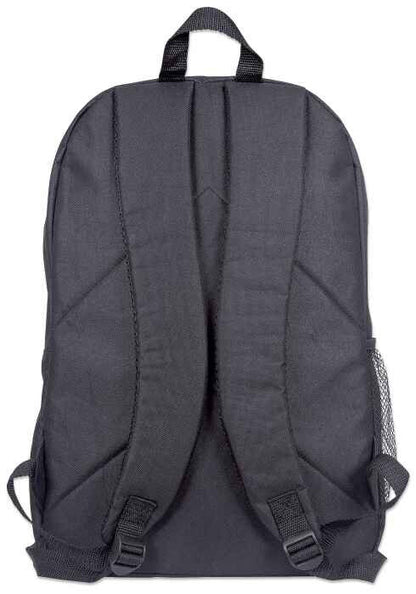 Manhattan Knappack Backpack 15.6", Black, LOW COST, Lightweight, Internal Laptop Sleeve, Accessories Pocket, Padded Adjustable Shoulder Straps, Water Bottle Holder, Three Year Warranty