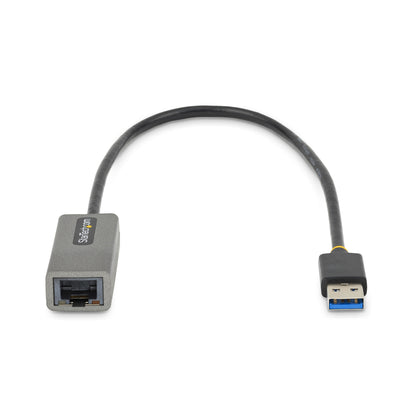 StarTech.com USB 3.0 to Gigabit Ethernet Network Adapter - 10/100/1000 Mbps, USB to RJ45, USB 3.0 to LAN Adapter, USB 3.0 Ethernet Adapter (GbE), 11in Attached Cable, Driverless Install