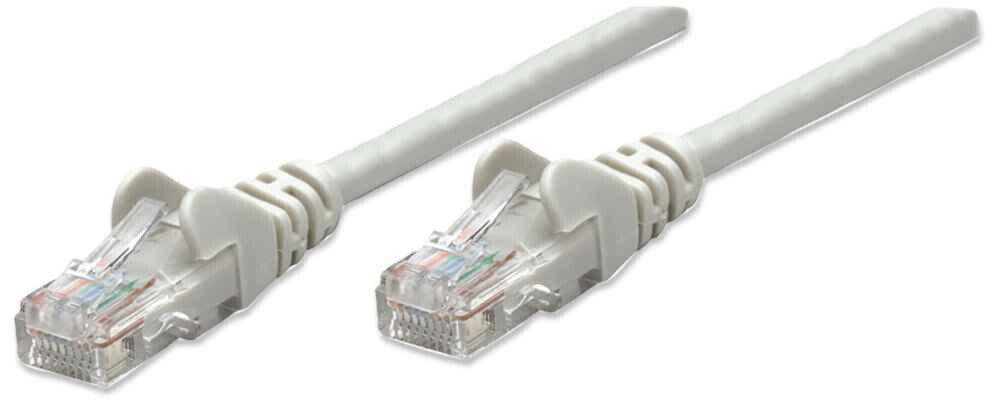 Intellinet Network Patch Cable, Cat6, 3m, Grey, CCA, U/UTP, PVC, RJ45, Gold Plated Contacts, Snagless, Booted, Lifetime Warranty