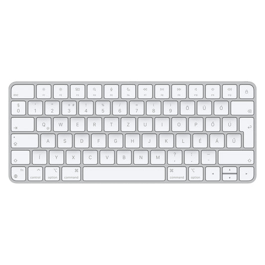 Apple Magic keyboard Universal USB + Bluetooth Hungarian Aluminium, White